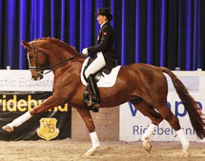 Siv Morberg and Royal Olymp at the 2011 Arctic Equestrian Games in Vestfold, Norway :: Photo © Avlshest.no