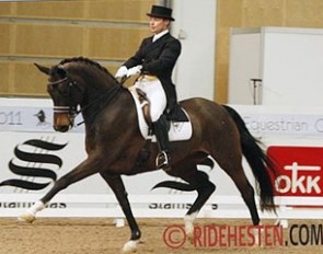 Allan Skov and Volstrupgaards Cassiopeia at the CDI Vestfold :: Photo © Ridehesten