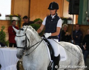Nicole Casper and Denario at the 2011 FN Young Horse Seminar and Judges Course :: Photo © Silke Rottermann