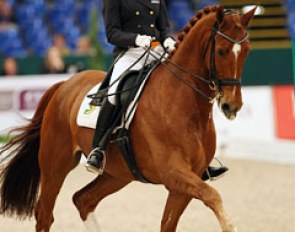 Adelinde Cornelissen on Parzival at the 2011 World Cup Finals :: Photo © Astrid Appels