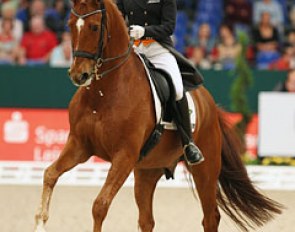 Adelinde Cornelissen and Parzival at the 2011 World Cup Finals in Leipzig :: Photo © Astrid Appels