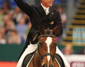 Jan Ebeling was all smiles after his ride on Rafalca