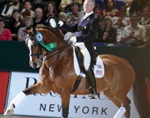Jan Ebeling and Rafalca in the prize giving