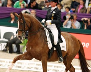 Ulla Salzgeber and Herzruf's Erbe at the 2011 World Cup Finals :: Photo © Astrid Appels