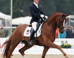 Woodlander Farouche at the 2011 World Young Horse Championships :: Photo © Astrid Appels