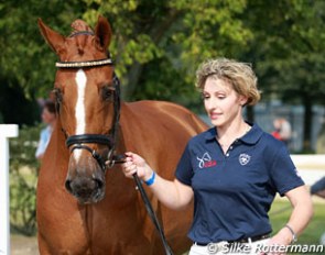 American Marne Martin-Tucker and Royal Coeur at the vet check