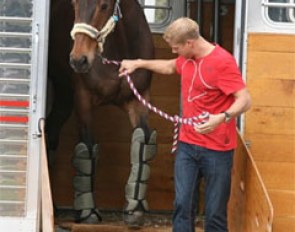 Horses arrive at the Jim Brandon Center for the 2011 World Dressage Masters in Palm Beach