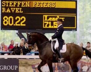 Steffen Peters and Ravel ride a personal best score at the 2011 World Dressage Masters in Palm Beach :: Photo © Sue Stickle