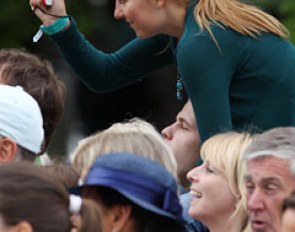 Catching a glimpse of the prize giving ceremony