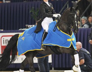 Alexandra Barbançon Mestre and Mr Q won the Junior Riders team test in Zwolle :: Photo © Astrid Appels