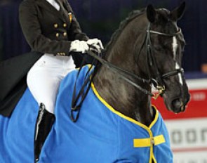 Alexandra Barbançon Mestre and Mr Q win in Zwolle :: Photo © Astrid Appels