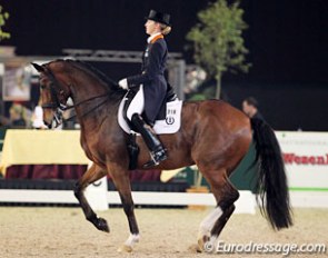 Marlies van Baalen on the KWPN mare Phoebe (by Regazzoni x Ulft)