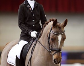 Dutch Laurie Vervoort on her pretty pony mare Leliebelle