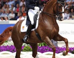 Beatriz Ferrer-Salat on Delgado at the 2012 CDIO Aachen :: Photo © Astrid Appels