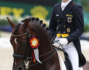 Helen Langehanenberg and Damon Hill at the 2012 CDIO Aachen :: Photo © Astrid Appels