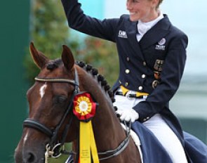 Helen Langehanenberg and Damon Hill win the CDIO Grand Prix Kur at the 2012 CDIO Aachen :: Photo © Astrid Appels