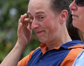 Van der Meer's groom in tears