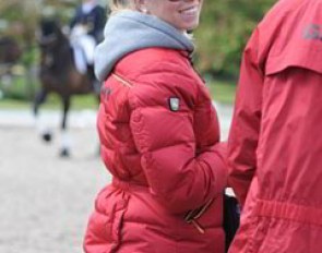 Kirsten Sieber with the union jack on her trousers