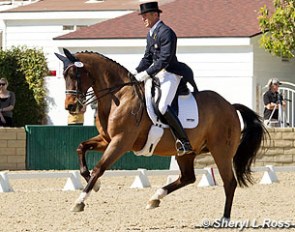 Guenter Seidel competing Fandango at the 2012 CDI-W Burbank in California :: Photo © Sheryl L Ross