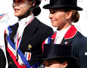 2012 French Junior Riders' Champion Victoria Saint-Cast, 2012 French Young Riders' Champion  Victoria van den Berghe :: Photo © Mark Vandenabeele