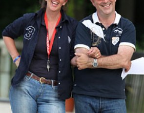 FEI score analyst David Stickland with his wife Lynn at the 2012 CDI Compiegne :: Photo © Astrid Appels