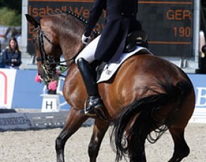 El Santo's piaffe was a no go in Donaueschingen