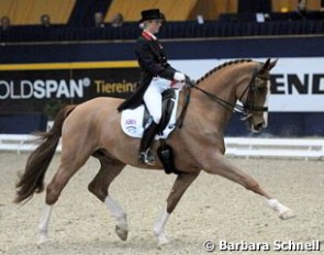 Laura Bechtolsheimer and Mistral Hojris on great form at the 2012 CDI Dortmund :: Photo © Barbara Schnell