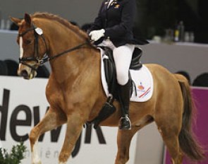 Jelle Peeters on Den Ostriks Dailan at the 2012 CDI Drachten :: Photo © Astrid Appels