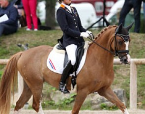 Rosalie Bos and Paso Double at the 2012 European Pony Championships :: Photo © Astrid Appels