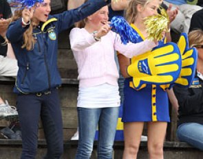The Swedish rooting for their riders