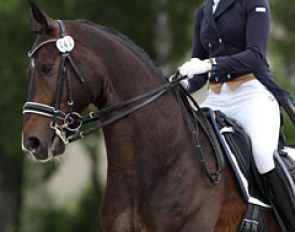 Russian Polina Afanasieva on Nikolai Aristov's Danish bred Kleppenhus Seabiscuit (by Sandro Hit x Davignon)
