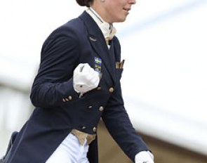 Elin Aspnas knows that the kur was their best test of the Championships and she balled her fist at the end of her freestyle.