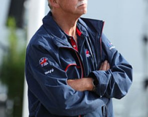 O-judge Stephen Clarke is in Berne to coach the British junior and young riders. "It's worse than sitting over there," Clarke said about the stress and dedication of being a coach instead of a judge