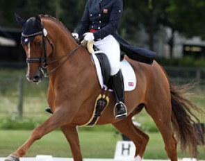 Claire Gallimore and Daniolo at the 2012 European Junior Riders Championships in Berne, Switzerland :: Photo © Astrid Appels