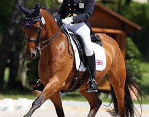 Eilidh Grant and Comanche Crumble at the 2012 European Young Riders Championships in Berne, Switzerland :: Photo © Astrid Appels
