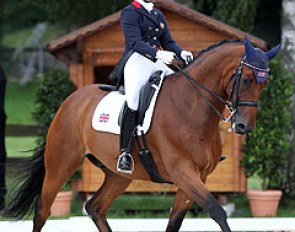 Gaby Lucas and Laurentius at the 2012 European Junior Riders Championships :: Photo © Astrid Appels