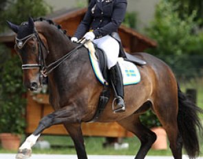 Swedish Young Rider Tove Melin on Dawson at the 2012 European Young Riders Championships :: Photo © Astrid Appels