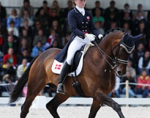 After winning junior riders' kur gold last year, Danish Nanna Skodborg Merrald seemed to want it so badly again this year. Maybe the longing was too big as the rider lost her focus on Millibar and made mistakes. They finished 7th
