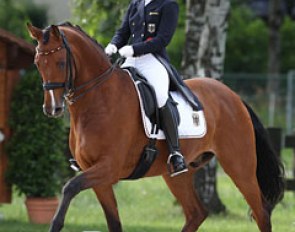 Bianca Nowag and Dauerbrenner at the 2012 European Junior Riders Championships :: Photo © Astrid Appels