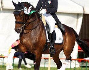 Chiara Prijs-Vitale and Hot Chocolate at the 2012 European Junior Riders Championships :: Photo © Astrid Appels