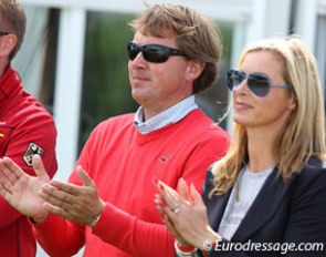 Sanneke Rothenberger's proud parents Sven and Gonnelien