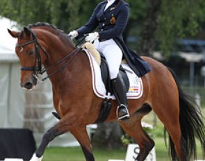 Carole Schepens and Velvet Dream were the best performing Belgian combination on day one