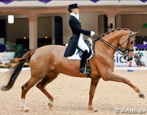 Juliane Brunkhorst and First Class at the 2012 Nurnberger Burgpokal Finals :: Photo © LL-foto.de