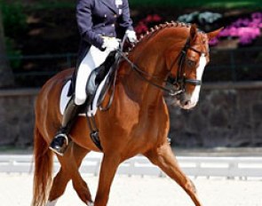 Caroline Roffman and Pie at the 2012 U.S. Dressage Championships :: Photo © Sue Stickle