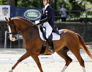 Caroline Roffman and Pie in the Intermediaire I at the 2012 U.S. Championships :: Photo © Sue Stickle