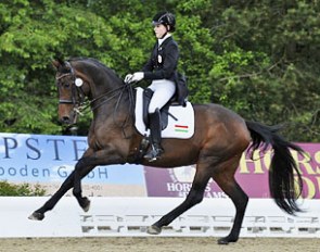 Hungarian junior rider Reka Kristof on Josephine (by Rohdiamant x Trouble Maker xx)