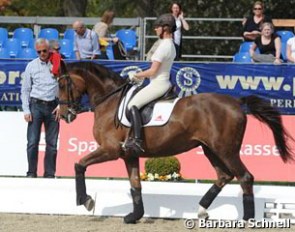 Victoria Max-Theurer on her new Grand Prix horse Blind Date (by Breitling x Donnerhall)