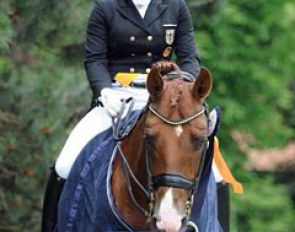 Young rider Charlott Maria Schurmann on Burlington