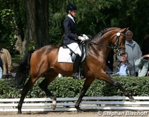 Theresa Wahler and Herbstkönig at the 2012 Trakehner Championships :: Photo © Stephan Bischoff