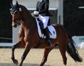 Paulina Holzknecht spent the summer with a broken foot but got well again in time to ride the Nationals with Carrie